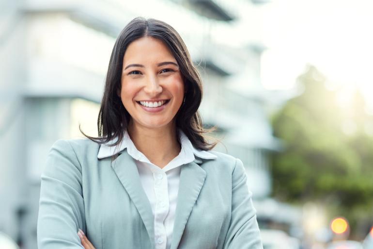 Mujer sonriendo